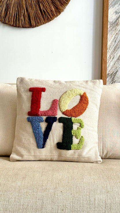 Colorful Love Cushion Cover