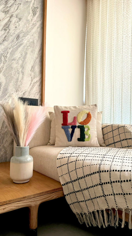 Colorful Love Cushion Cover