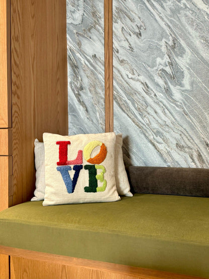 Colorful Love Cushion Cover