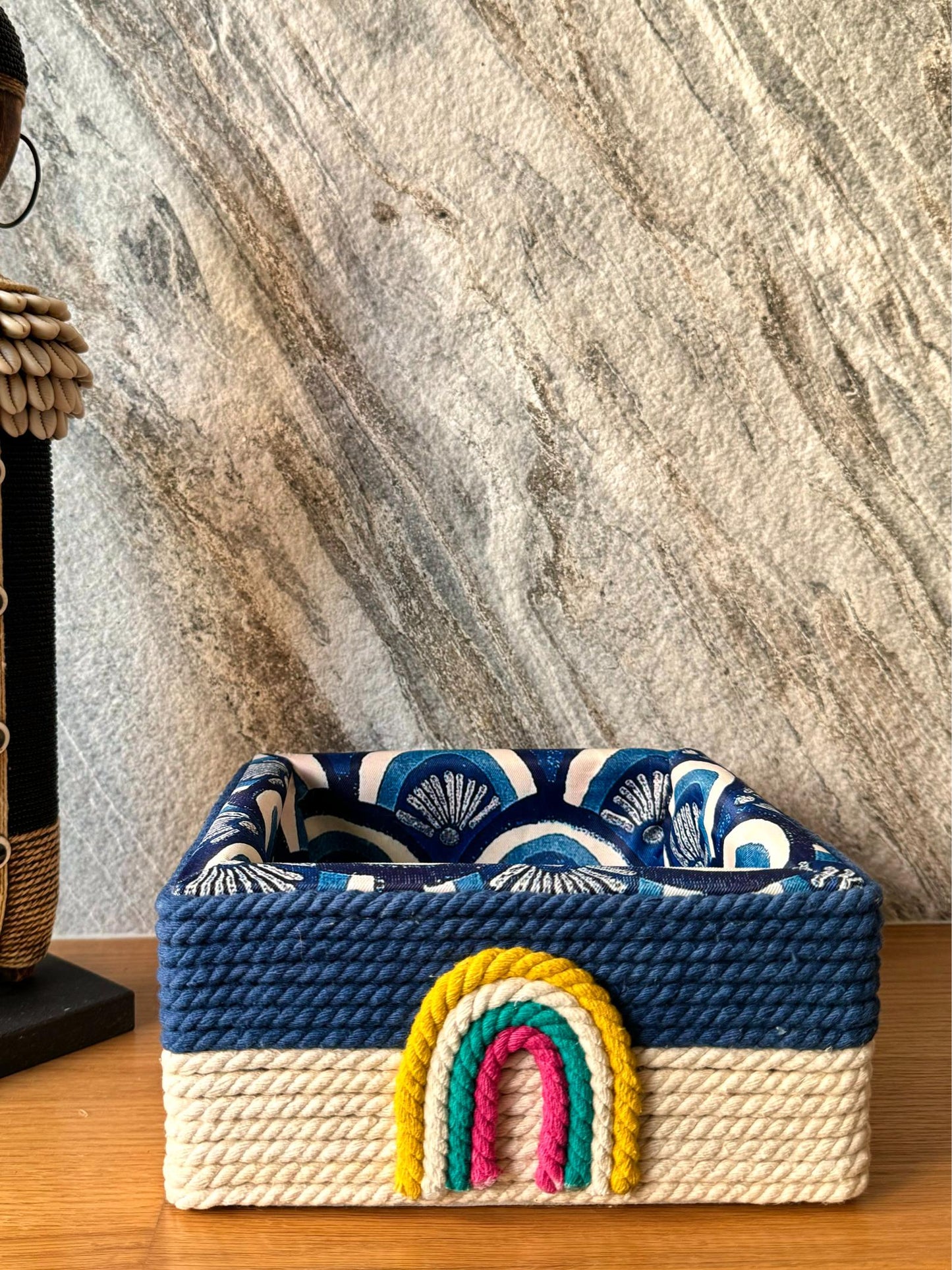 Rainbow Rope Basket