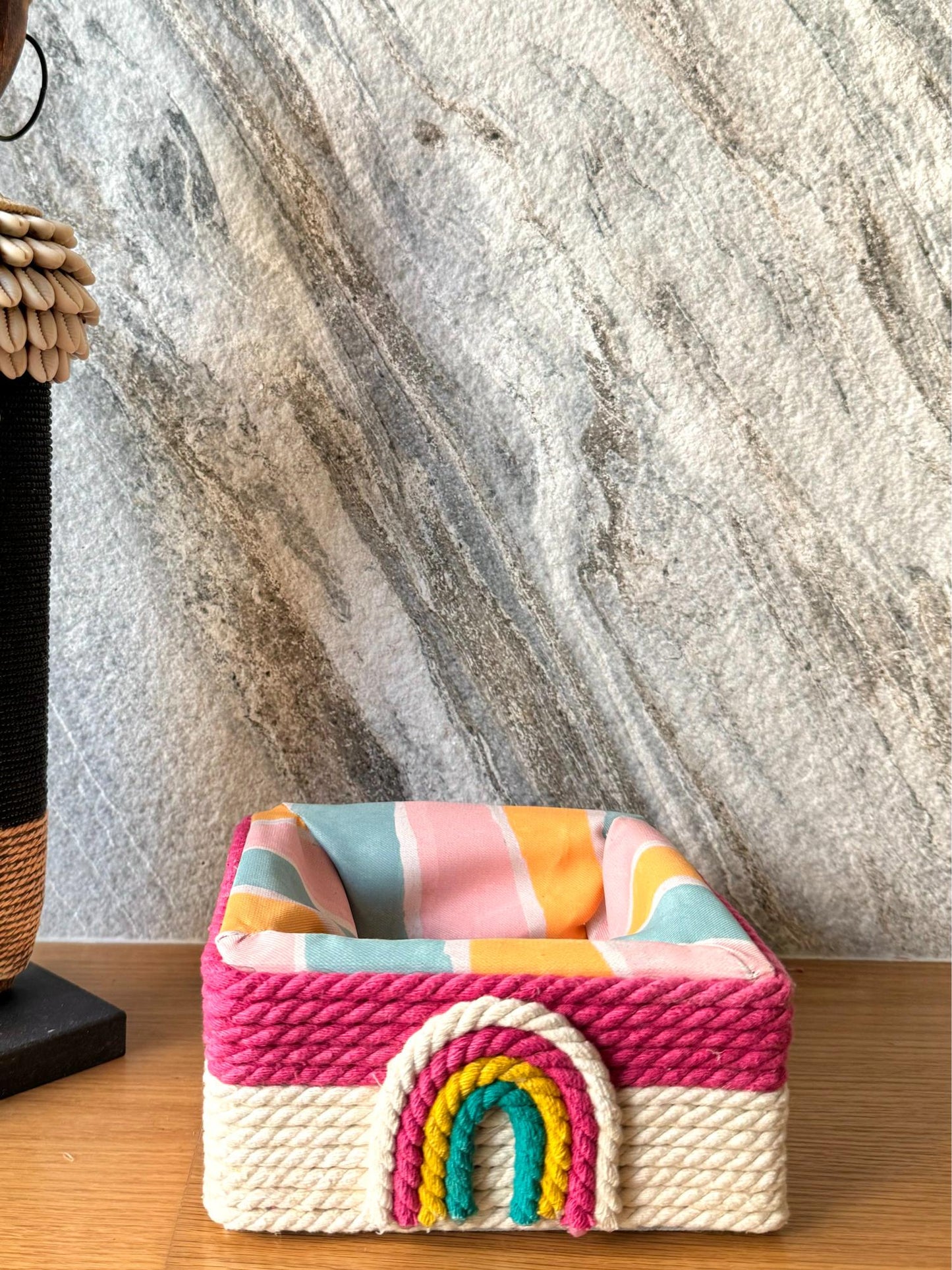 Rainbow Rope Basket