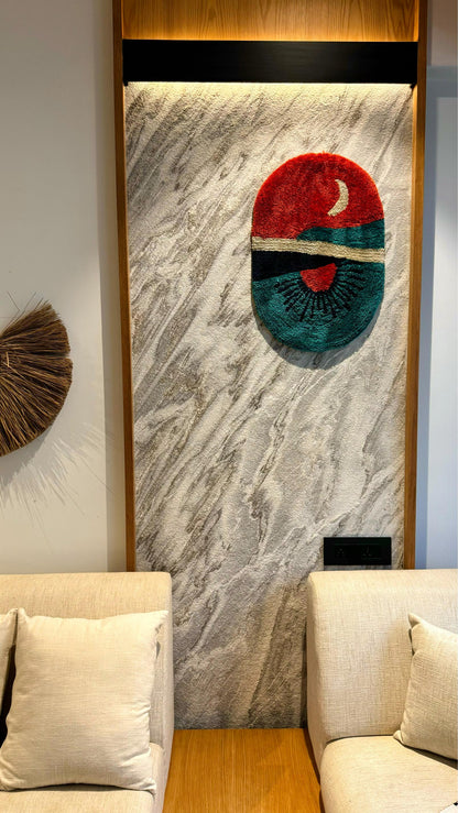 Sun and Moon Tapestry Rug