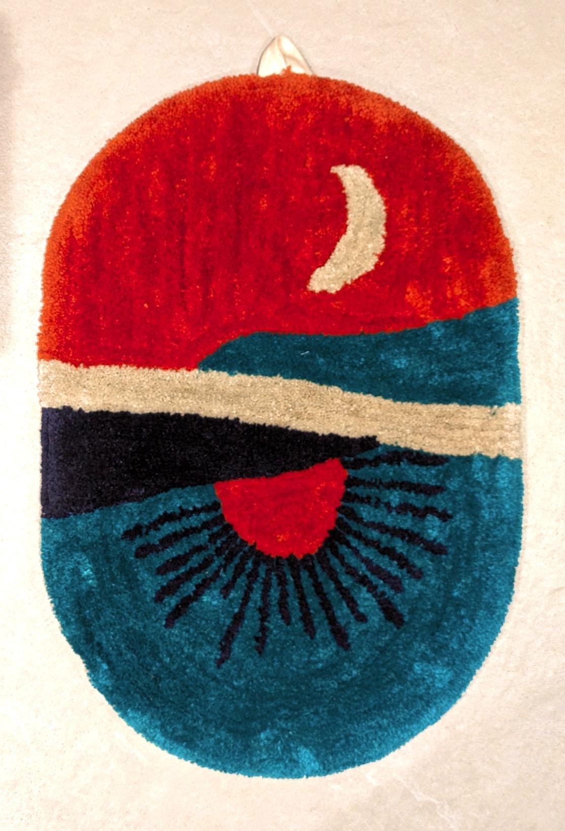 Sun and Moon Tapestry Rug